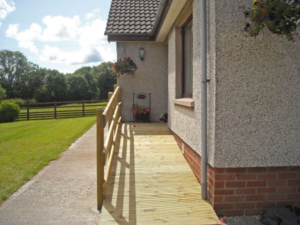 Hardwood Ramp Installation in Bowie