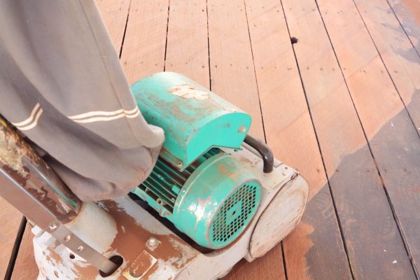 Cedar Deck Sanding in Bowie